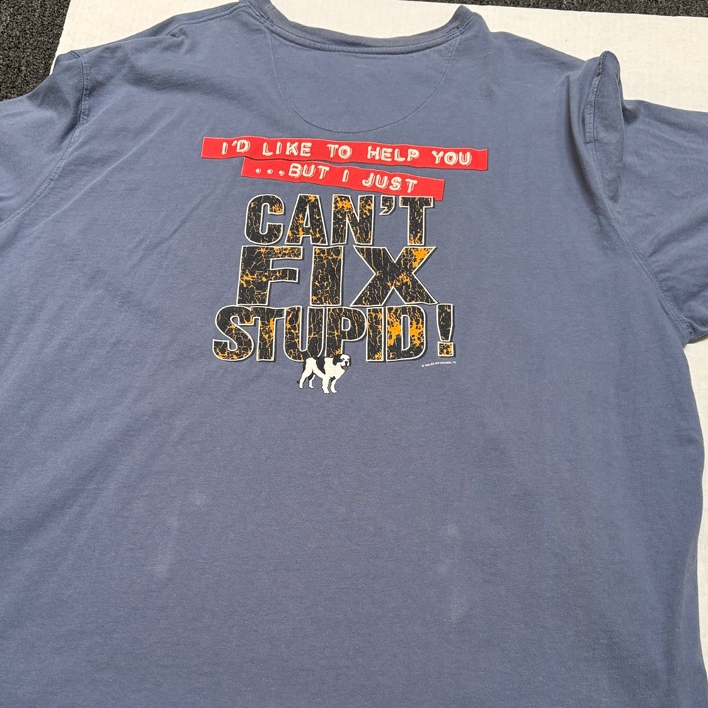 Men's Blue Long Sleeve Tee - Picture 12 of 15